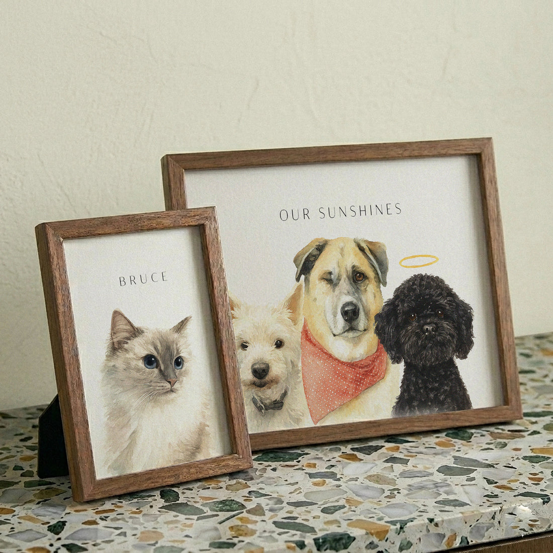 🐾 Turn Your Pet’s Photo Into a Timeless Watercolor Portrait