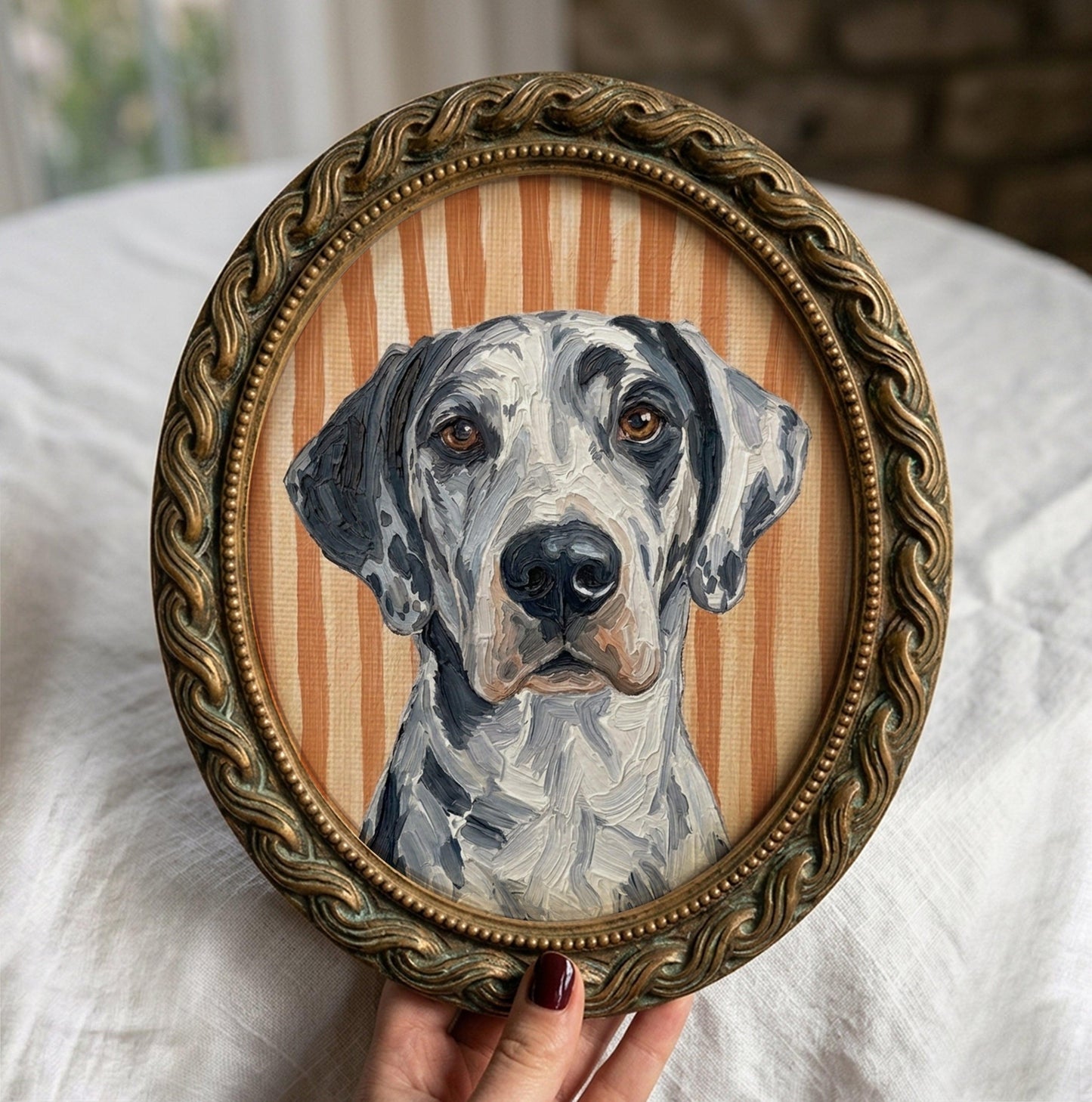 Custom Oil Painting Pet Portrait from photo  - Digital file only