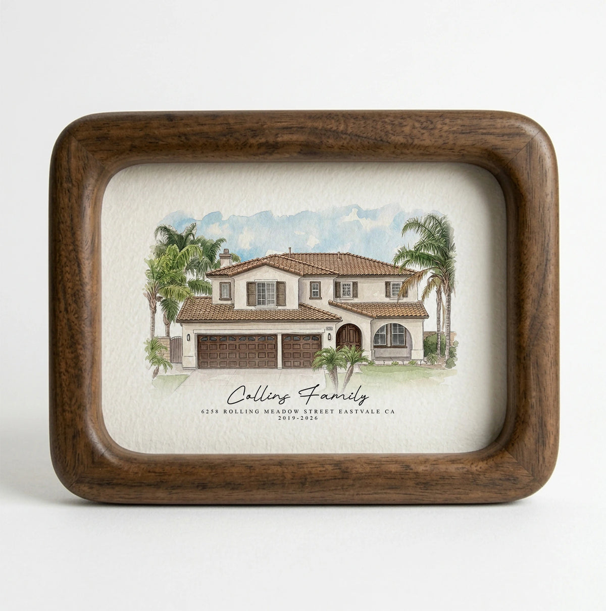 Custom Watercolor House Portrait from Photo – Personalized Digital Artwork
