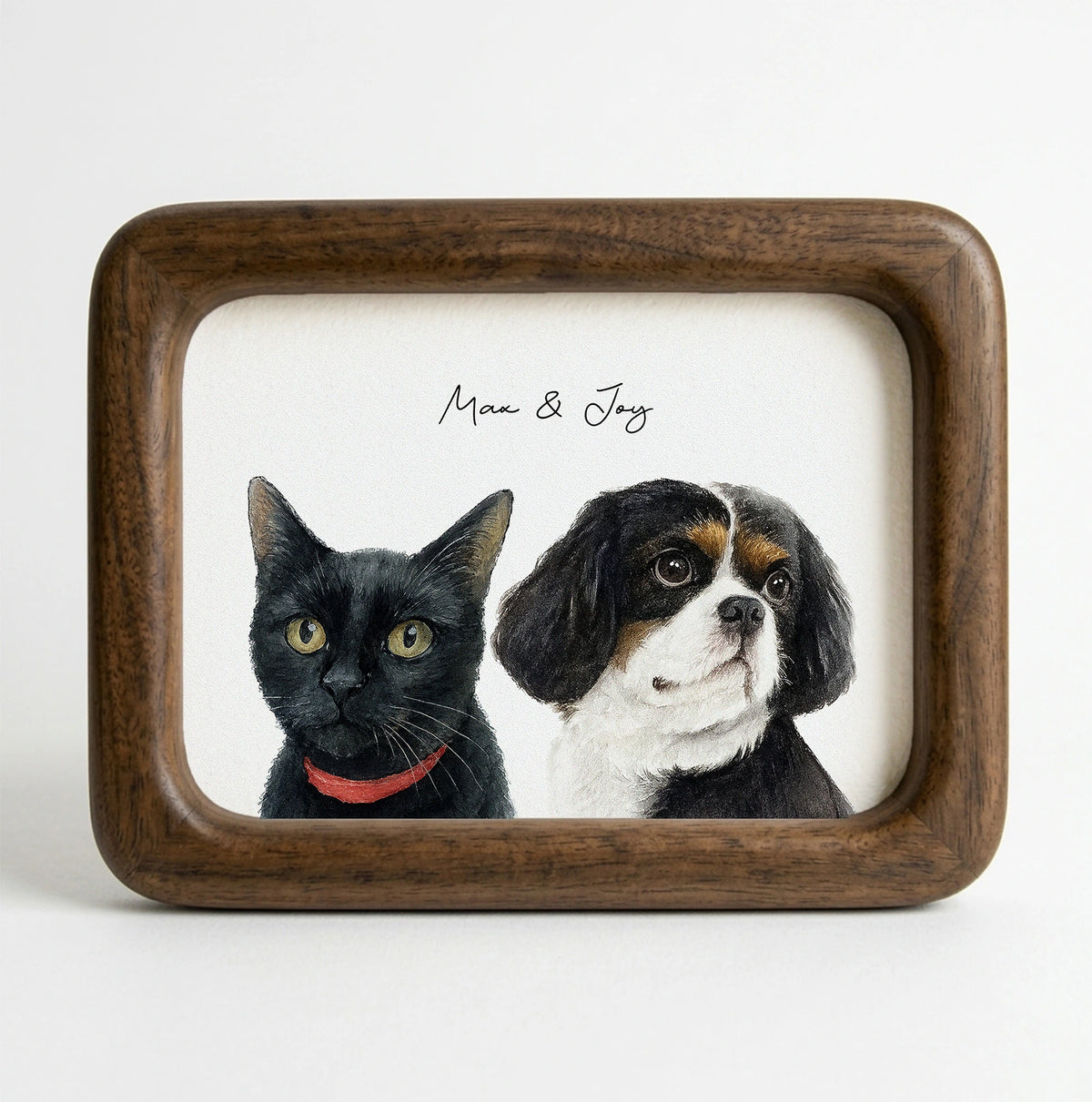 Custom Multi-Pet Portrait from Photos – Personalized Digital Artwork