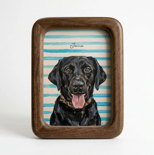 Custom Dog Portrait from Photo – Personalized Digital Artwork