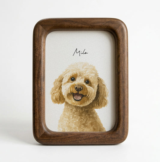 Custom Watercolor Pet Portrait from Photo – Personalized Digital Artwork