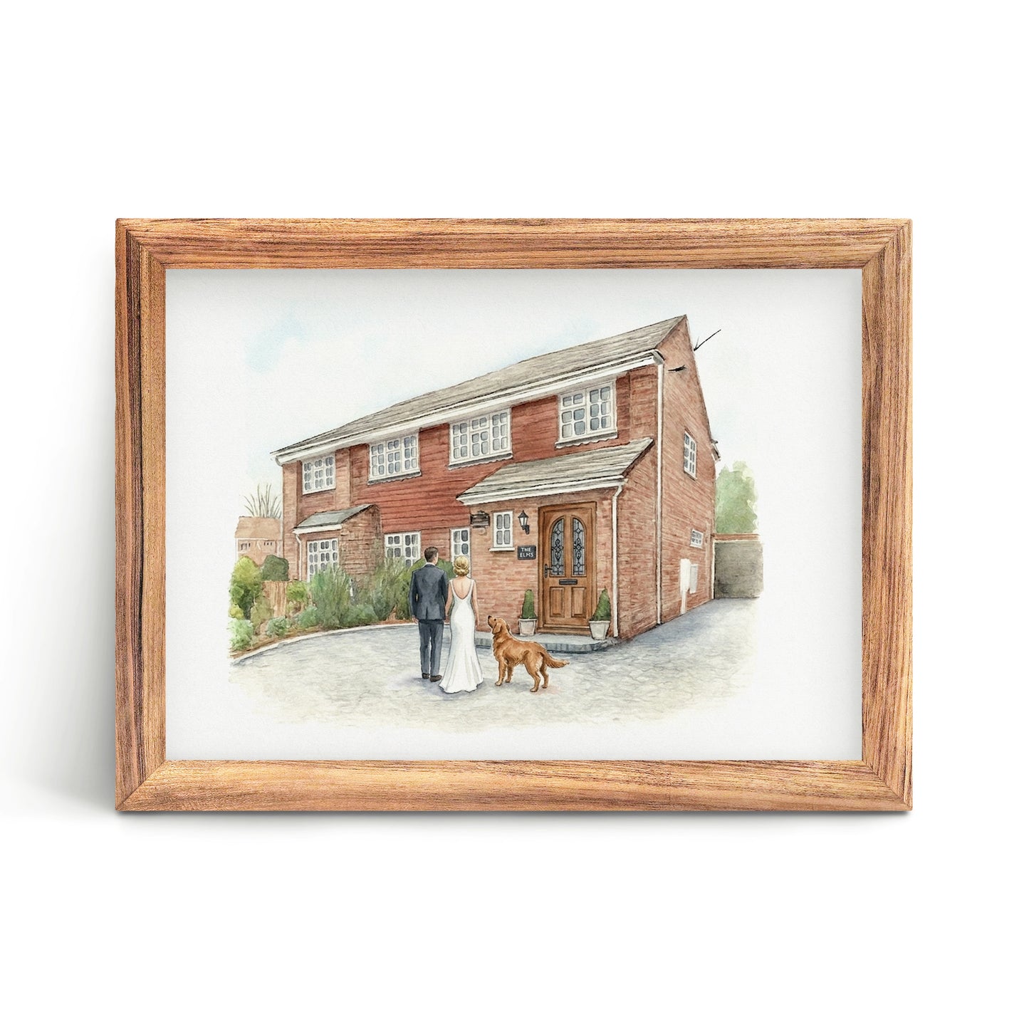 Custom Watercolor House Portrait — Digital Artwork