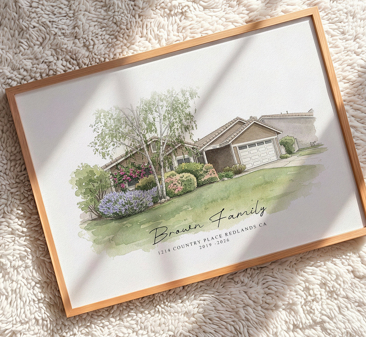 Custom Watercolor House Portrait from Photo – Personalized Digital Artwork