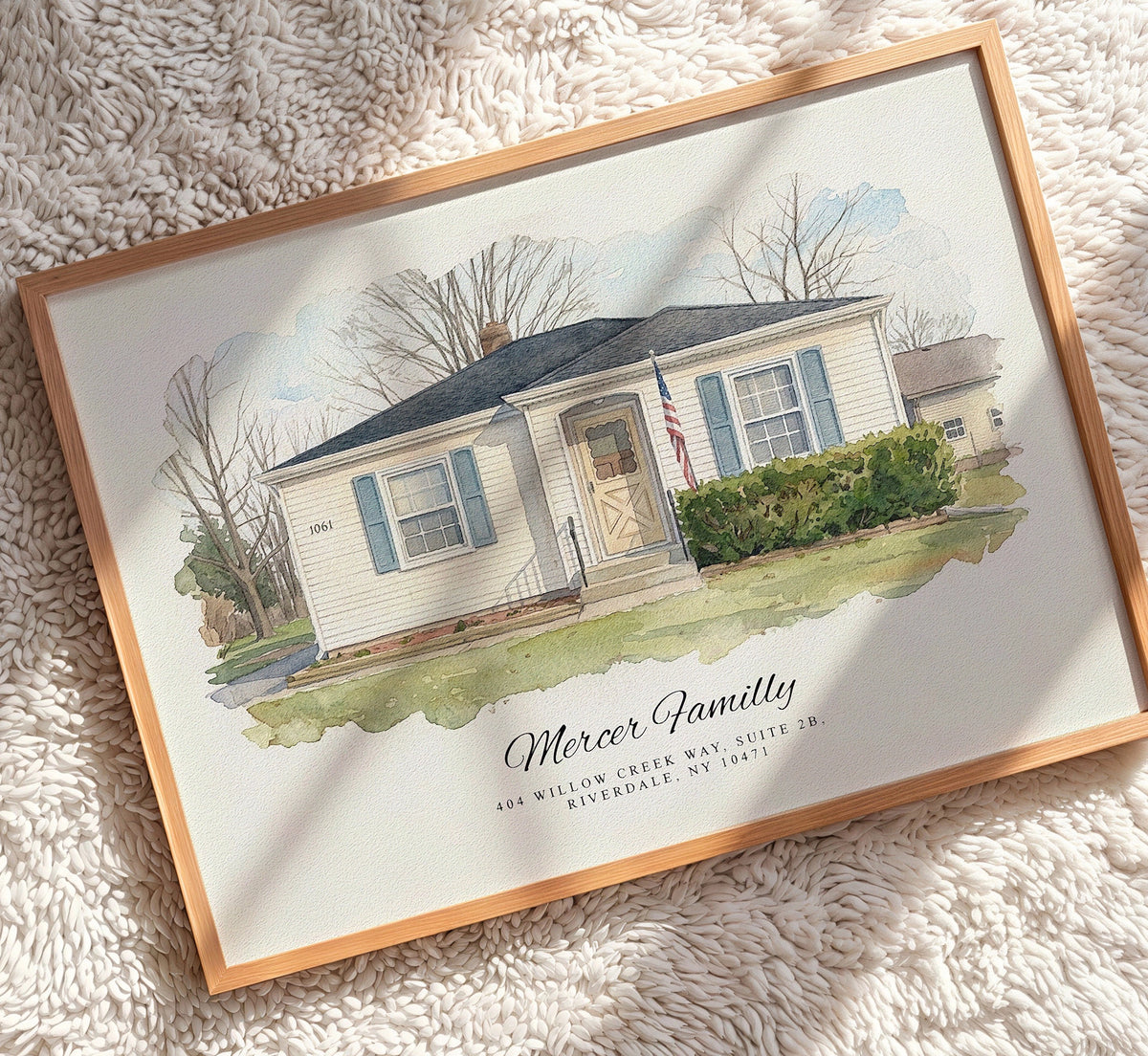 Custom Watercolor House Portrait from Photo – Personalized Digital Artwork