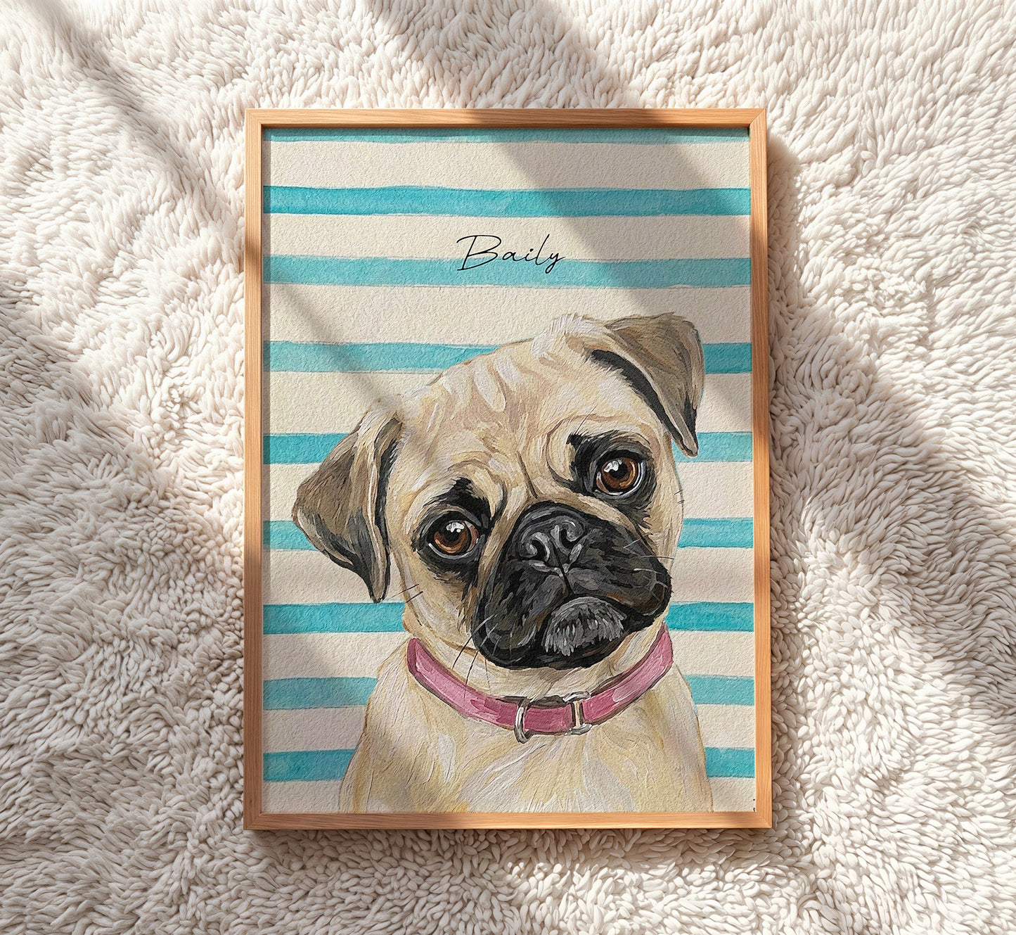 Custom Pet Portrait from Photo – Digital Pet Portrait
