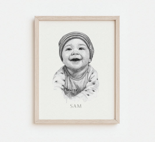 Human Watercolor Portrait