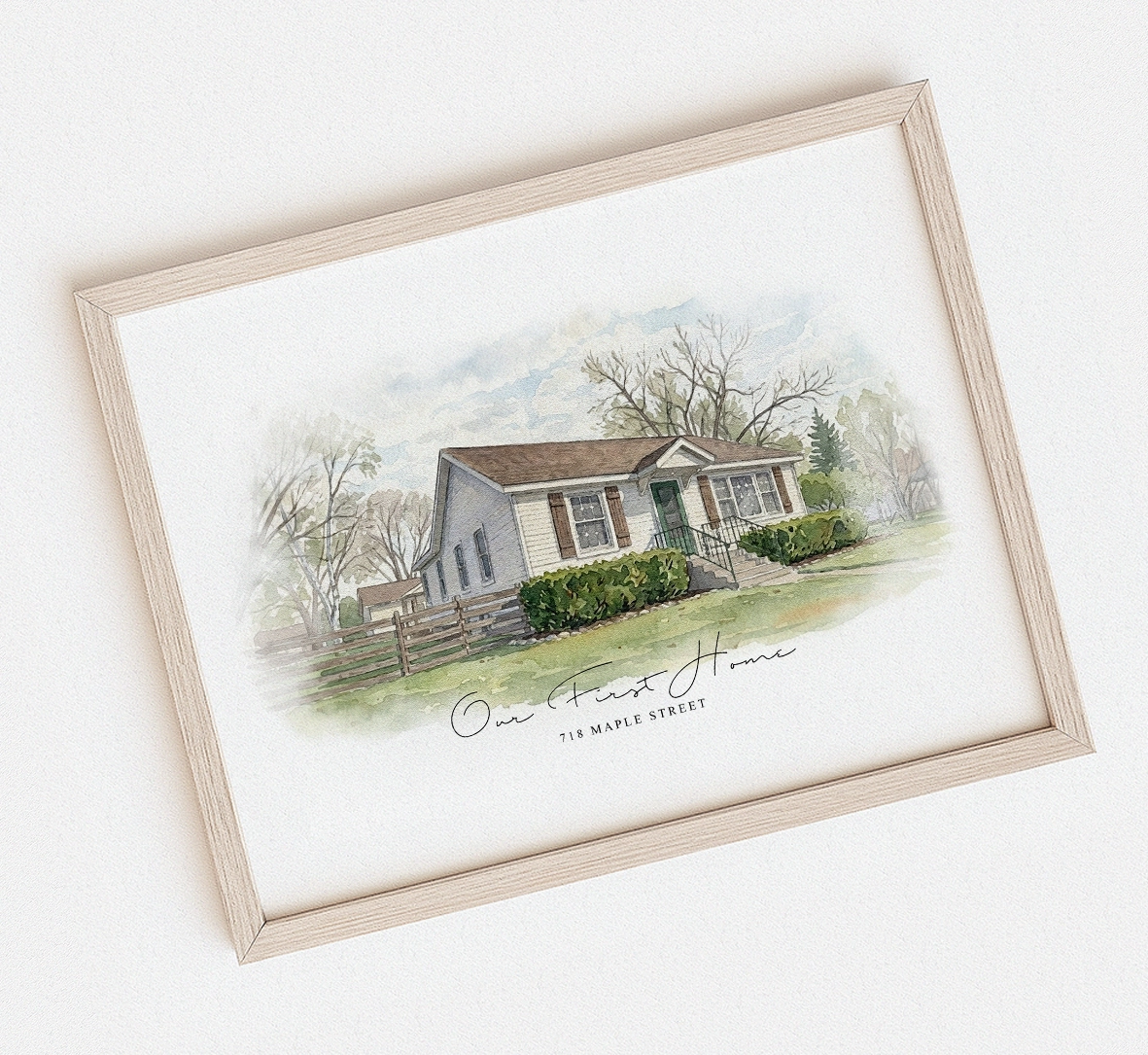 Custom home exterior showcasing a personalized house design with elegant architecture and modern features.