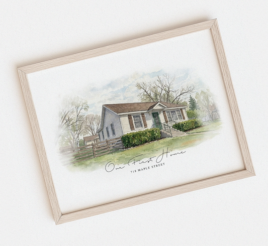 Custom home exterior showcasing a personalized house design with elegant architecture and modern features.