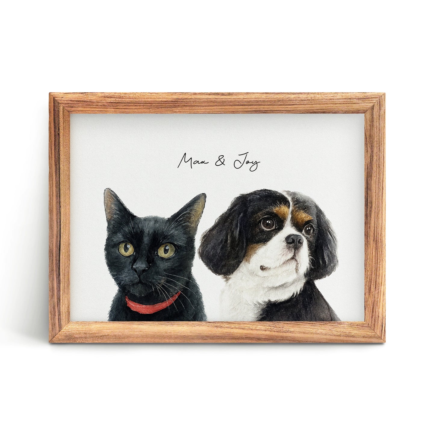 Custom Multi-Pet Portrait — 2 or 3 Pets Together
