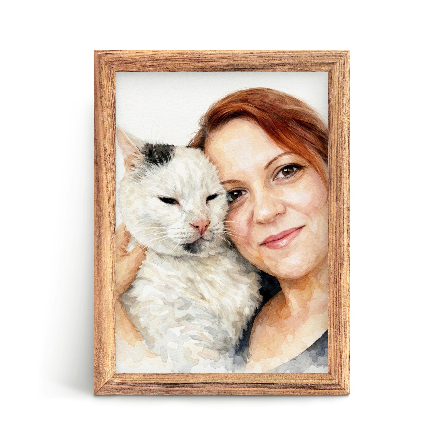 Custom Pet & Owner Portrait — Digital Artwork