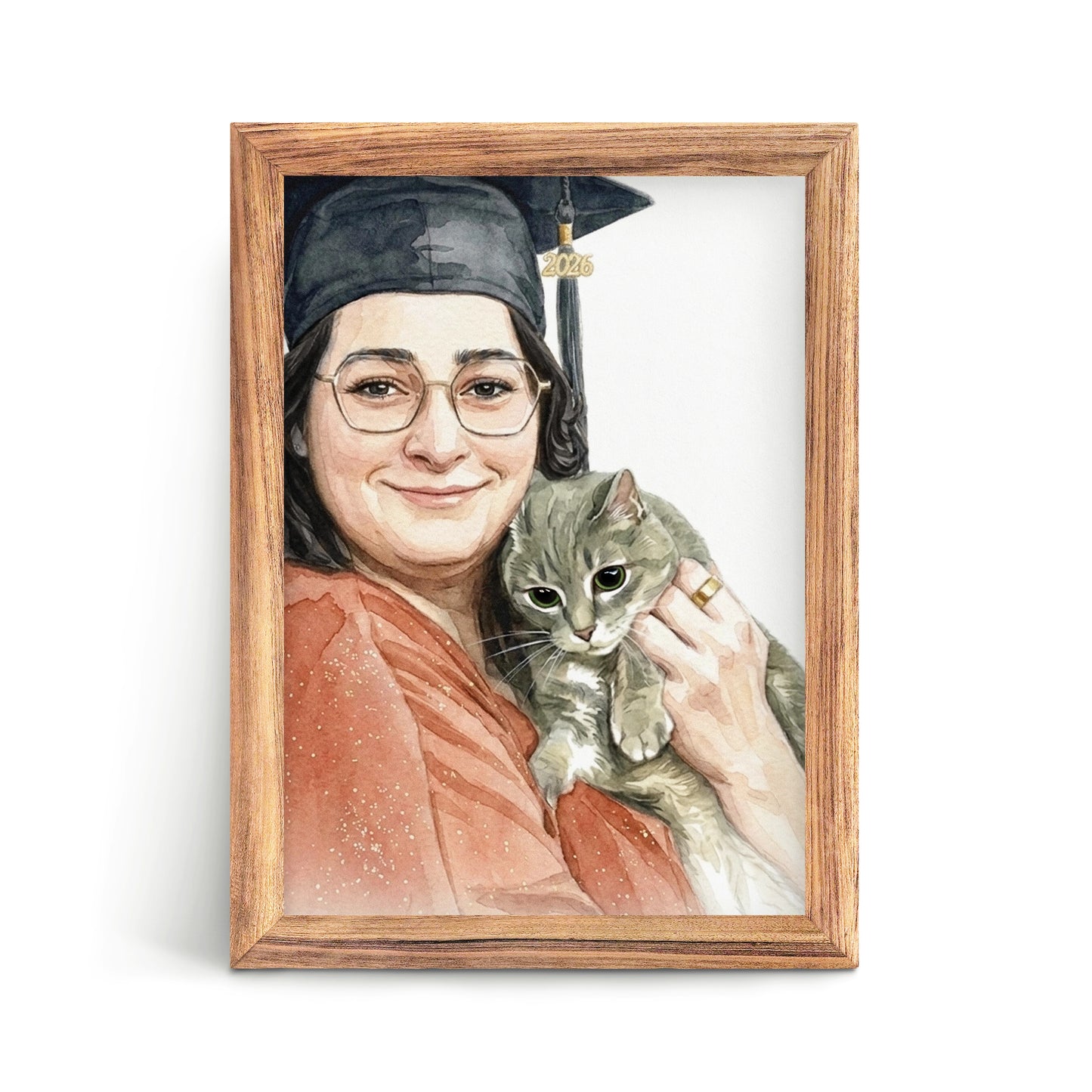 Custom Pet & Owner Portrait — Digital Artwork