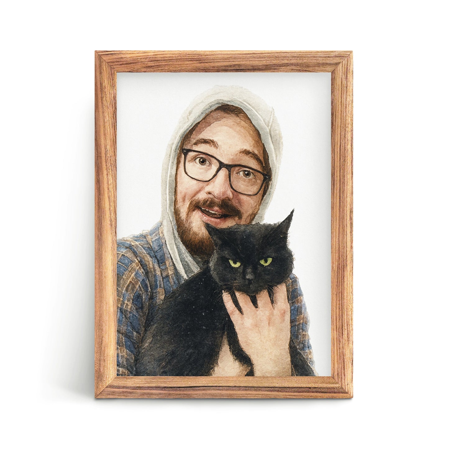 Custom Pet & Owner Portrait — Digital Artwork