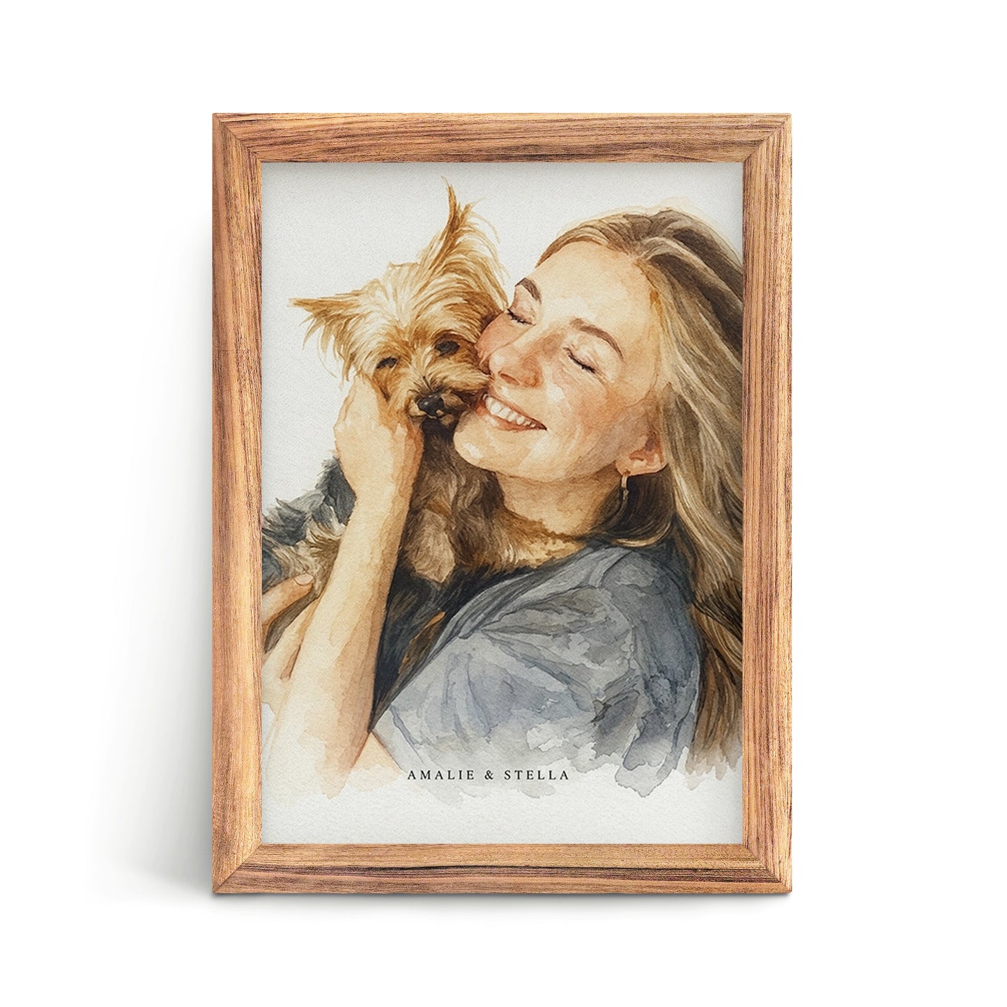 Custom Pet & Owner Portrait — Digital Artwork