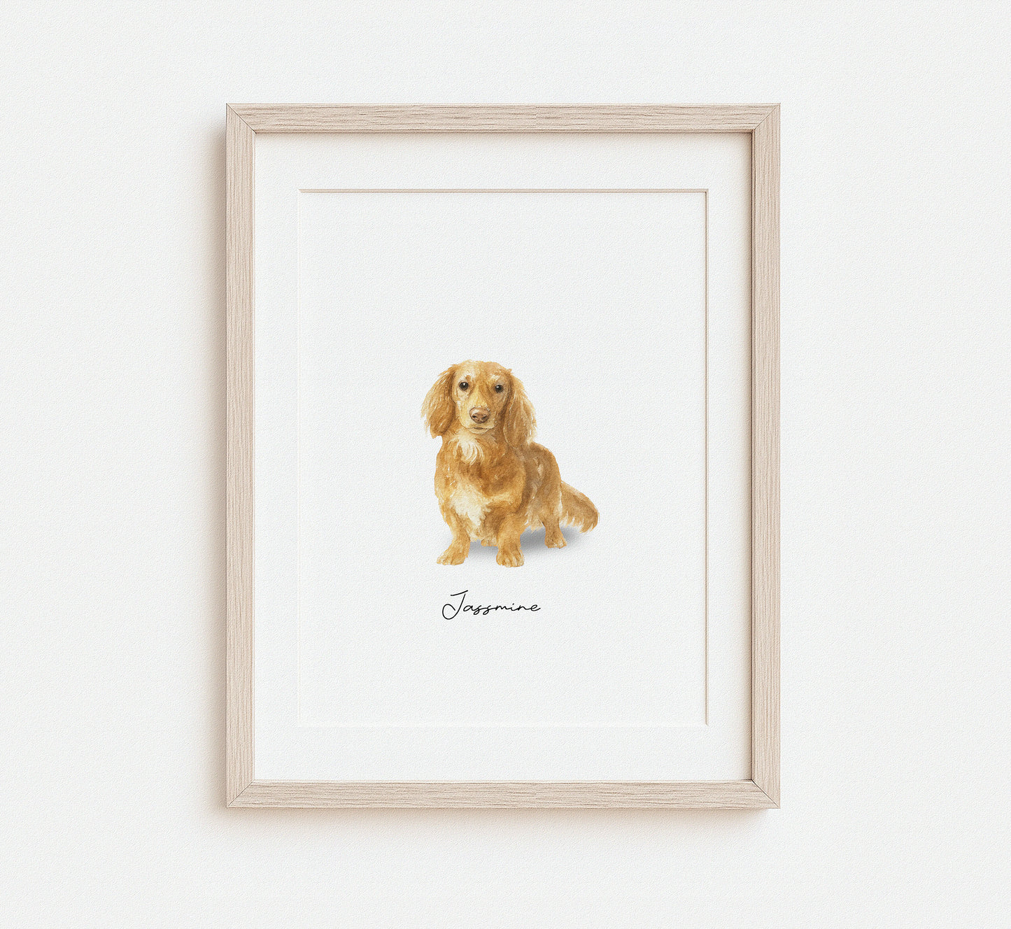 Mini watercolor pet portrait