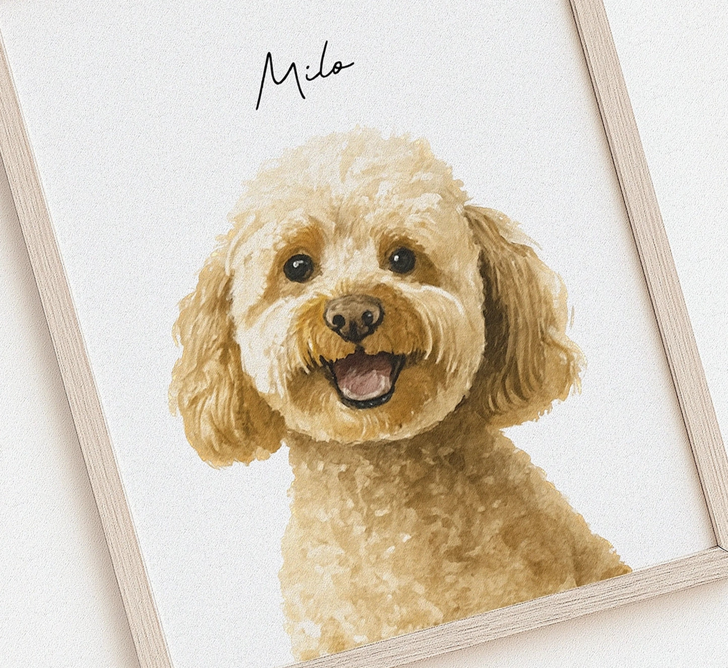 Custom Watercolor Pet Portrait