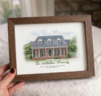 Custom Watercolor House Portrait — Digital Download & Framed Print