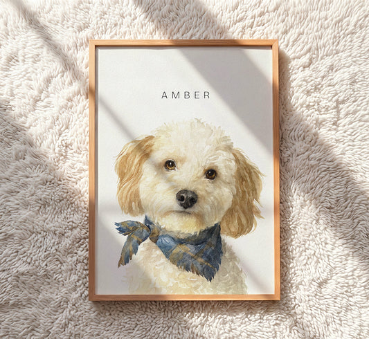 Custom Pet Portrait From Photo — Digital Artwork