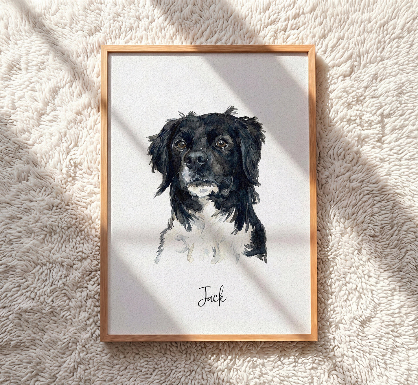 Custom Watercolor Pet Portrait From Photo — Digital Artwork