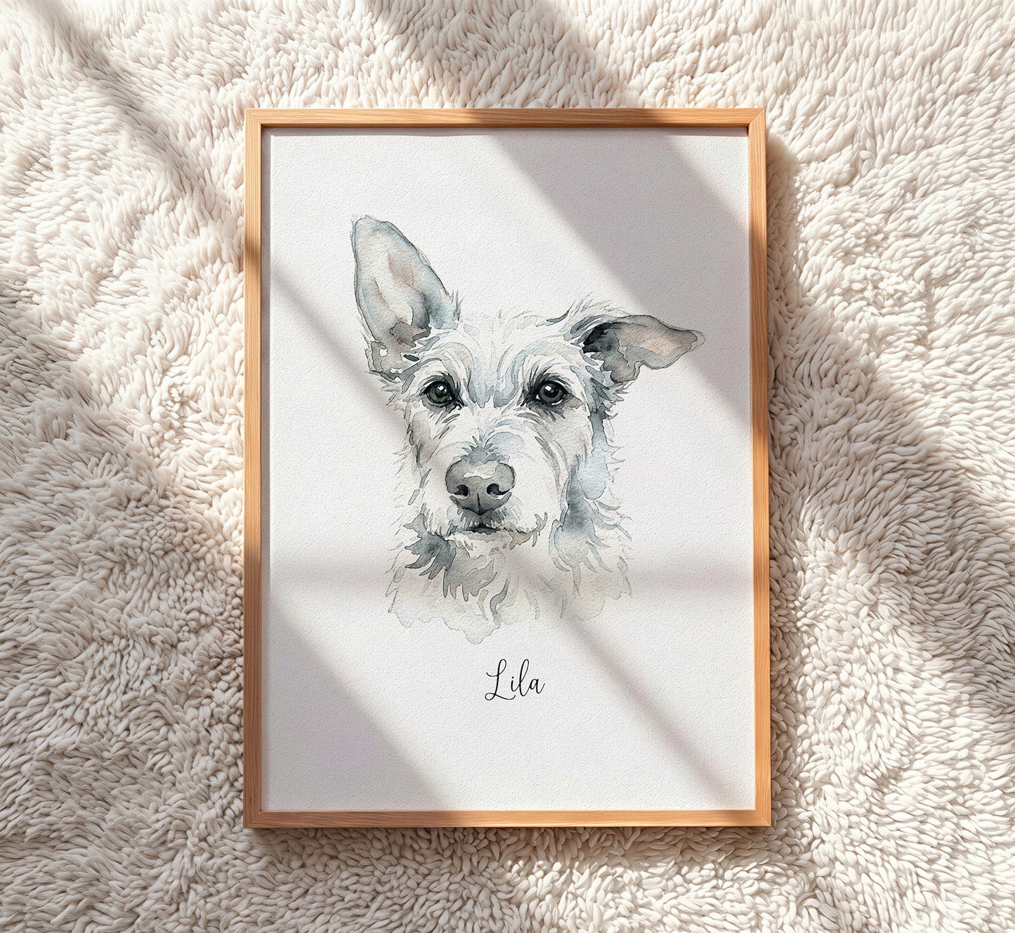 Custom Watercolor Pet Portrait From Photo — Digital Artwork