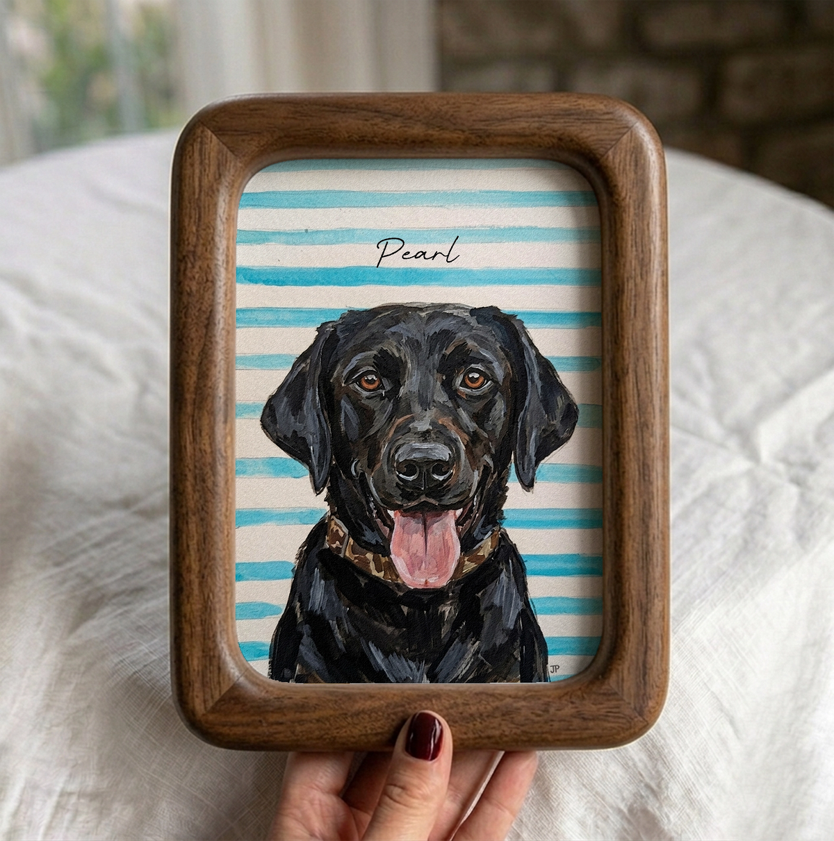 Custom Dog Portrait from Photo – Personalized Digital Artwork