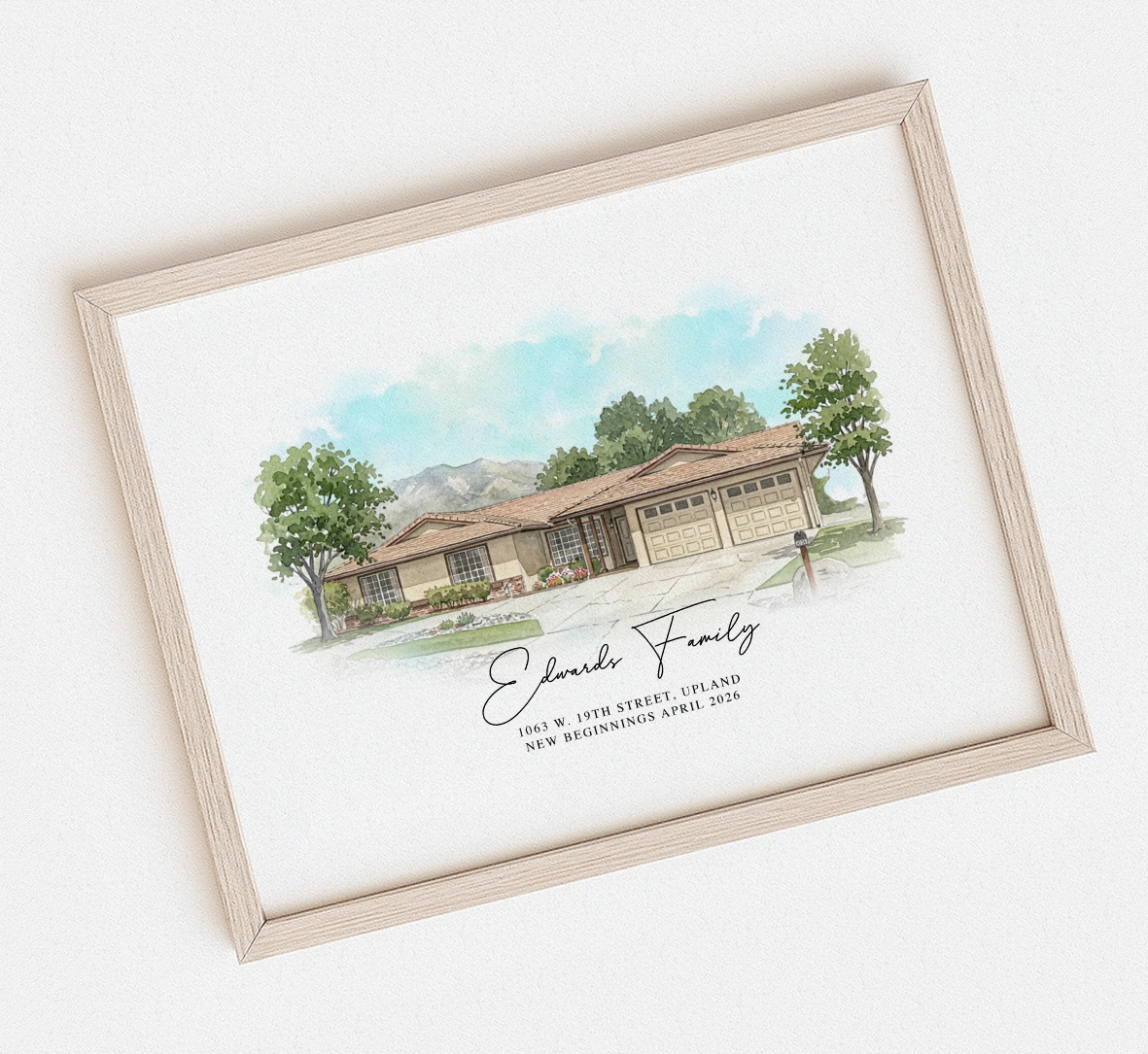 Custom home exterior showcasing a personalized house design with elegant architecture and modern features.