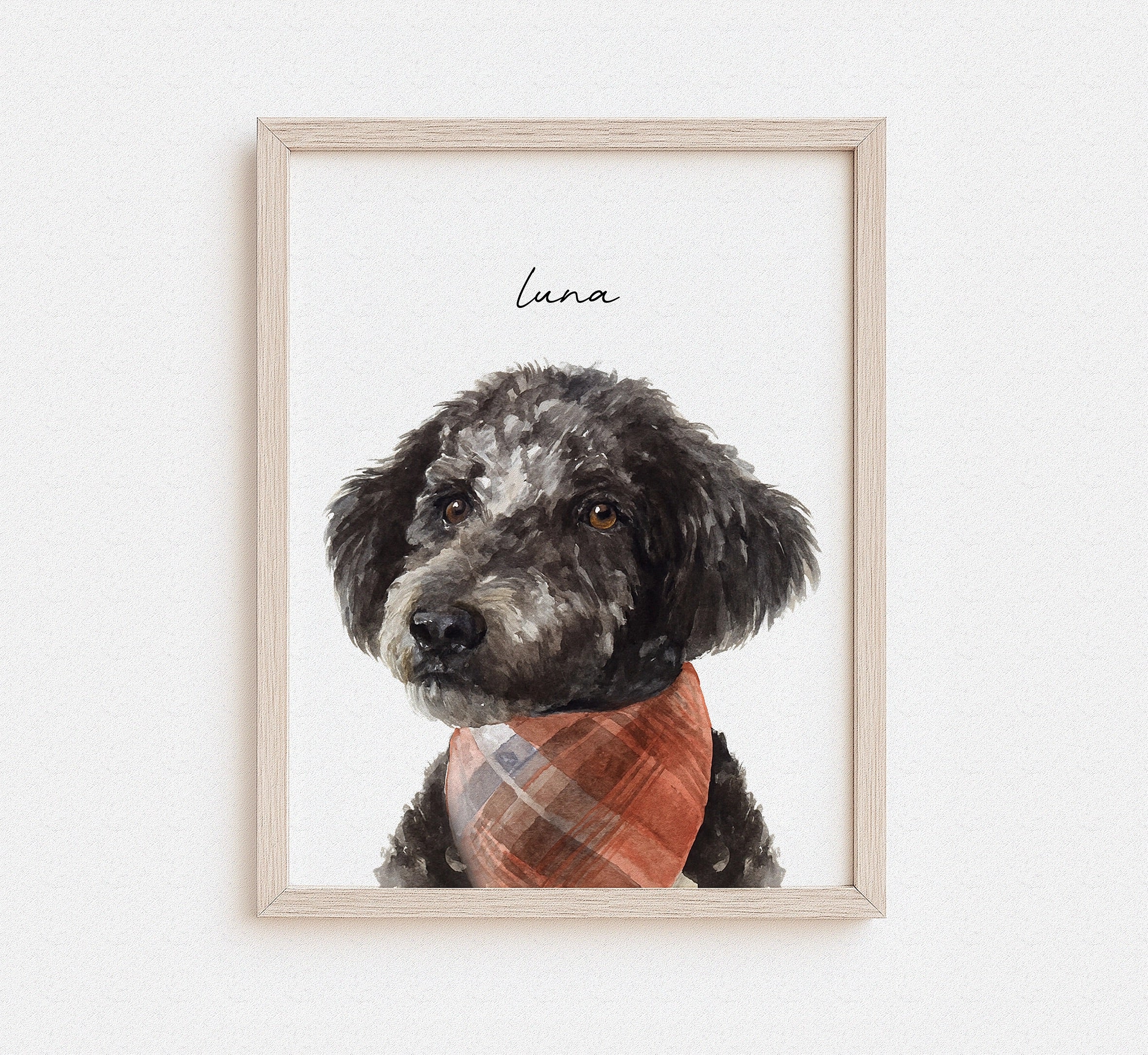 Custom Watercolor Pet Portrait