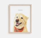 Custom Watercolor Pet Portrait