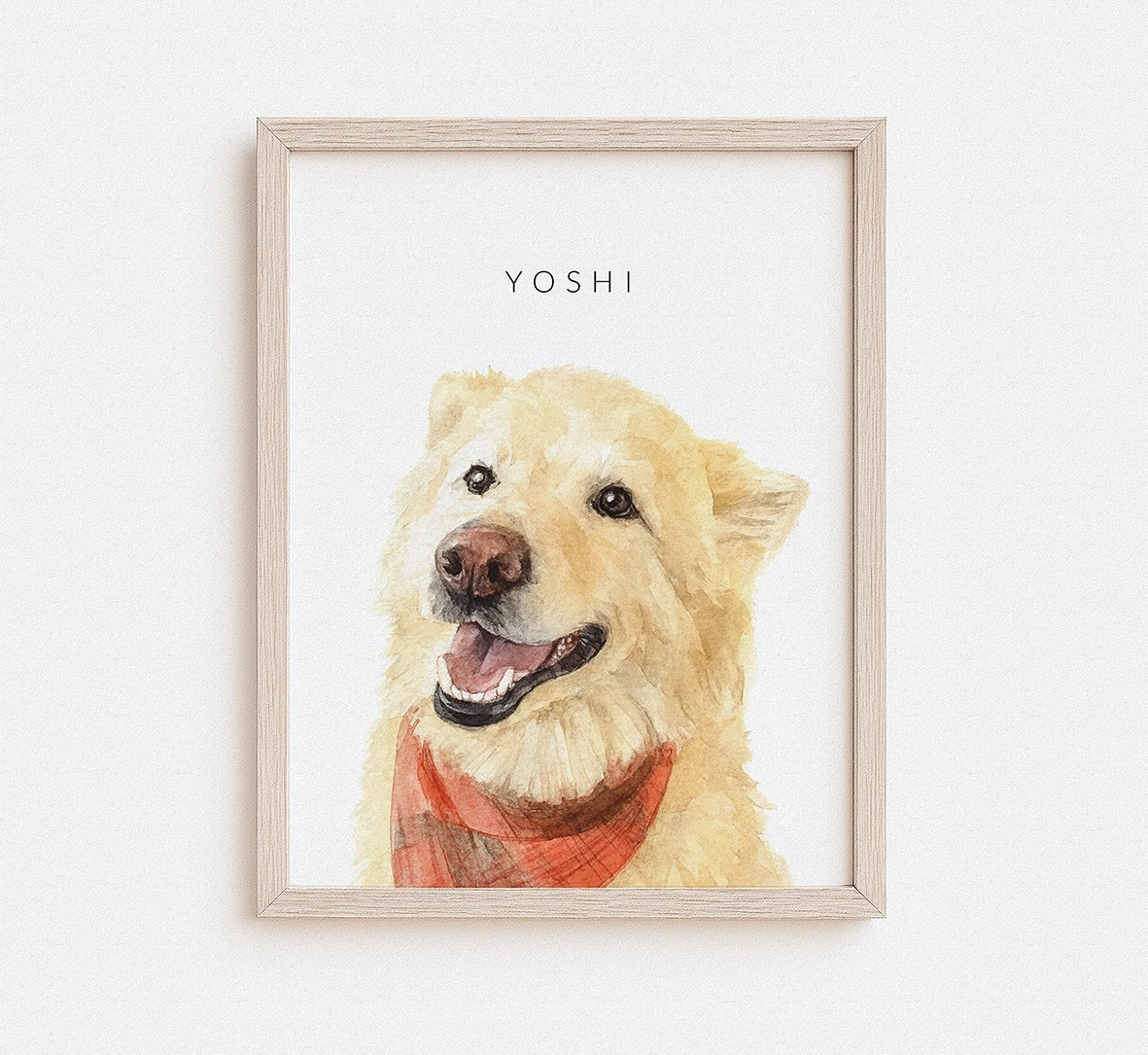 Custom Watercolor Pet Portrait
