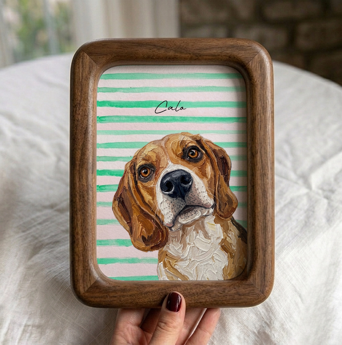 Custom Dog Portrait from Photo – Personalized Digital Artwork